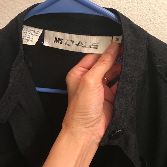 Ms Chaus Black Long Jacket Dress Shawls cover up Plus Size 10 XLG casual cool - Picture 8 of 8